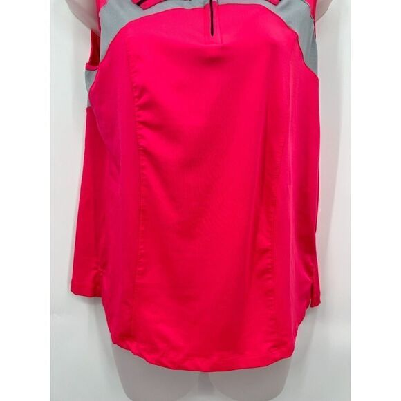 Jamie Sadock Sleeveless Golf Top Women's Medium Hot Pink Gray Pickleball - Picture 12 of 16